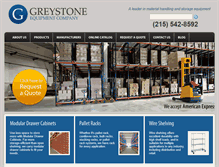 Tablet Screenshot of greystoneequipment.com